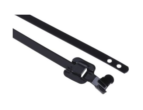 Opaska kablowa 330mm 5 mm Stal nierdzewna z powłoką poliestrową 100 sztuk RS PRO