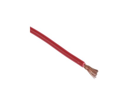 Przewód jednożyłowy linkowy, 2491X, 1,5 mm, 30/0,25 mm, 15 AWG, PVC, 750 V, Czerwony, dł. 100m, RS PRO