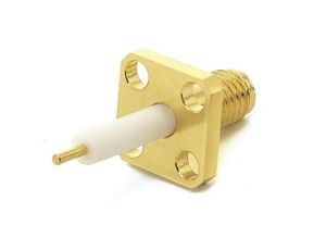 Złącze koncentryczne, 50, 38GHz, Żeńskie, męskie, Lutowane, Montaż na kołnierzu +165C -65C