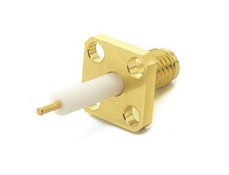 Złącze koncentryczne, 50, 38GHz, Żeńskie, męskie, Lutowane, Montaż na kołnierzu +165C -65C