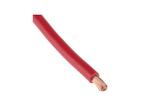 Jednożyłowy kabel sterowniczy CSA 10 mm, Maks. +70C 600 V Czerwony, RS PRO
