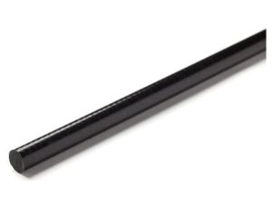 Pręt z plastiku wzmacnianego włóknem szklanym GRP, Ø 6mm x 1m, kolor: Czarny