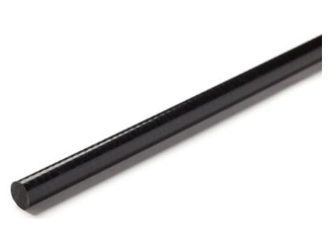 Pręt z plastiku wzmacnianego włóknem szklanym GRP, Ø 6mm x 1m, kolor: Czarny