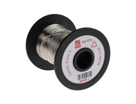 Przewód miedziany, Jednordzeniowy, 21 AWG, 0,4 mm, dł.: 50.9m