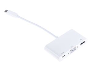 Adapter, do wyświetlaczy: 1, USB C, USB 3.1, VGA