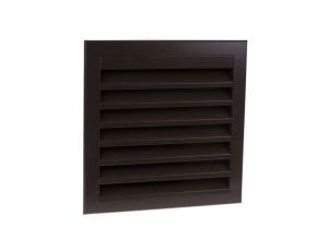 Żaluzja do wentylatorów, Brązowy, Aluminium, 351 x 351mm 32mm