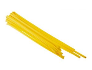 Osłona termokurczliwa żółta 2:1, średnica 6.4mm, dł. 1.2m, RS PRO