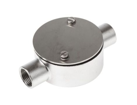 Puszka przelotowa, Stal nierdzewna 316 20mm IP67 RS PRO