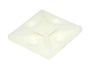 Mocowanie opaski kablowej samoprzylepne, 38.5mm x 38,5 mm, kolor: Naturalny, 100-szt., RS PRO
