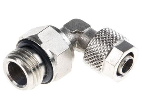 Złącze kątowe gwint G 1/4 męskie, Wciskane 8 mm RS PRO