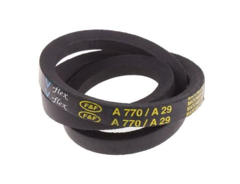 Pas napędowy, profil A, materiał: PET, guma, 13mm x 8mm x 730mm, RS PRO