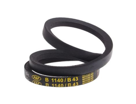 Pas napędowy, profil B, materiał: PET, guma, 17mm x 11mm x 1.09m, RS PRO