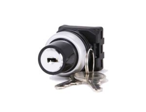 Przełącznik obrotowy kluczykowy, 3-pozycyjny, IP65, RS PRO