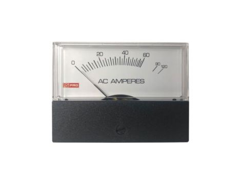 Amperomierz analogowy panelowy 10 (Input) A, 120 (Scale) A AC 0C do +60C RS PRO