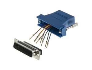 Adapter do złączy RJ, 25-stykowe D-sub męskie, RJ45 żeńskie