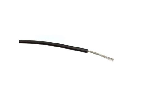 Przewód jednożyłowy linkowy, 0,5 mm, 16/0,2 mm, 20 AWG, PVC, 1 kV AC, Czarny, dł. 100m, RS PRO