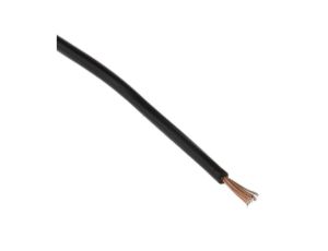 Przewód jednożyłowy linkowy, Nieekranowany, 0,1 mm, 26/0,07 mm, 27 AWG, PVC, 150 V, Czarny, dł. 100m, RS PRO