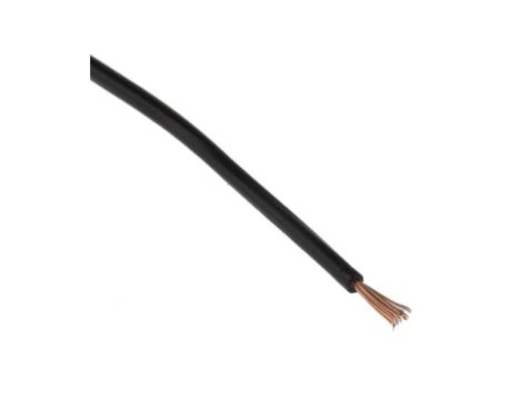 Przewód jednożyłowy linkowy, Nieekranowany, 0,1 mm, 26/0,07 mm, 27 AWG, PVC, 150 V, Czarny, dł. 100m, RS PRO