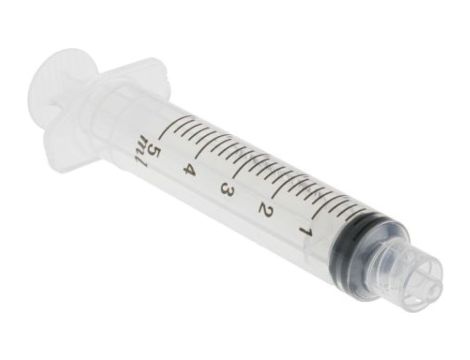 Strzykawka PE, 5ml Capacity, 103mm Length x 13.7mm dia. RS PRO