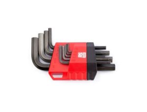 Zestaw kluczy imbusowych Jednostki brytyjskie, 9 szt. 1/16 in, 1/4 in, 1/8 in, 3/16 in, 3/32 in, 3/8 in, 5/16 in, 5/32