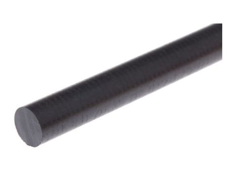 Pręt polieteroeteroketonowy PEEK, Ø 10mm x 300mm, kolor: Czarny