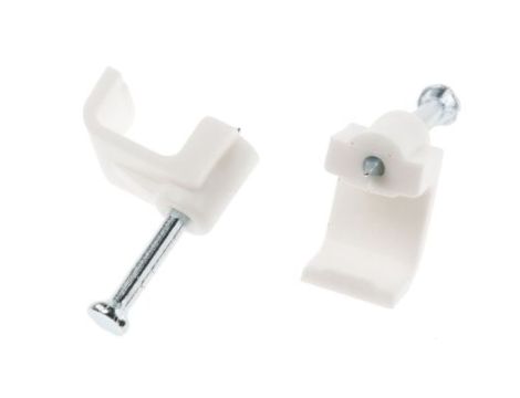 Spinka do kabli Prostokątna obejma do kabli, materiał: PE, 9.8 x 10 x 10mm, RS PRO