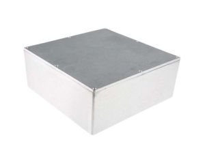 Obudowa ekranowana Srebrny IP66 Neopren, 250 x 250 x 100mm, RS PRO