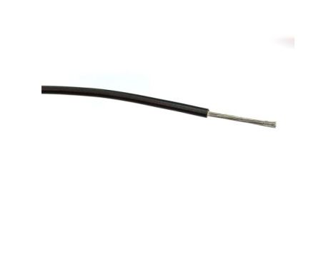 Przewód jednożyłowy linkowy, 1 mm, 32/0,2 mm, 17, PVC, 1,5 kV AC, Czarny, dł. 100m, RS PRO