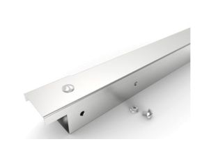 Koryto kablowe Szary Stal nierdzewna 304 Zamknięty Koryto przemysłowe 50 mm 50mm 3m RS PRO