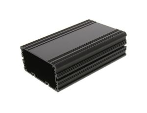 Obudowa urządzeń elektronicznych wentylowana, aluminiowa, Czarny, 125 x 81.4 x 40mm, RS PRO