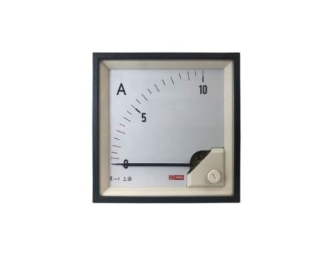 Amperomierz analogowy panelowy 10 (Input)A AC -10C do +65C RS PRO