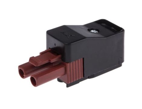 Złącze wtykowe do druku Czarny, brązowy 2-żyłowe, Wkręcane, 400 V Montaż na kablu