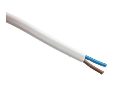 Sieciowy kabel zasilający 2 Core Polichlorek winylu PVC Sheath Biały 5.76mm od , 300 V