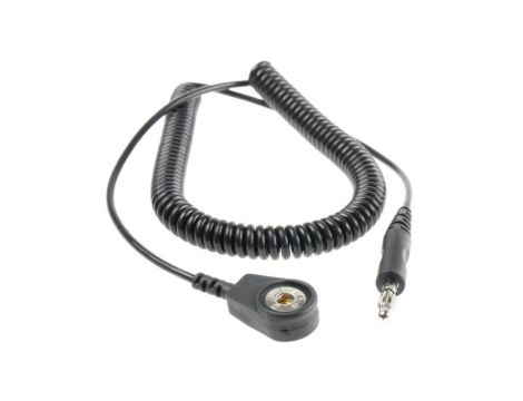 Przewód do opaski ESD, 4mm Tak, dł. przewodu 2m, RS PRO Pojedynczy przewód