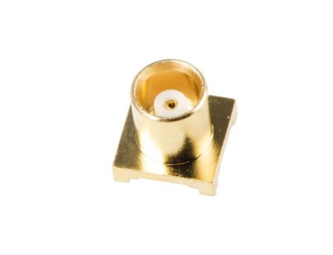 Złącze koncentryczne, 50, 0 to 8GHz, Żeński, Lutowane, Montaż na płytce drukowanej