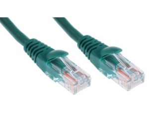 Kabel kat. 5e U/UTP Zielony 1m