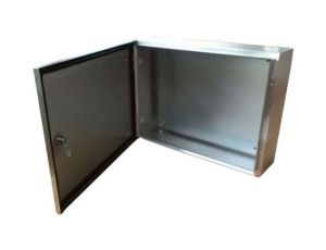 Szafka ścienna rozdzielcza, materiał: Stal nierdzewna typu 304, IP66, 720 x 720 x 240mm, RS PRO