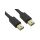 Zespół cyfrowych kabli wideo i monitorowych 3m Męskie DisplayPort to Przewód męski Czarny