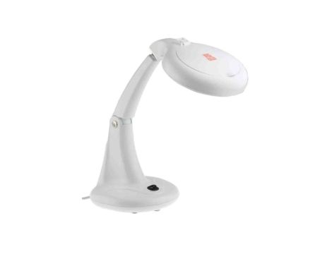 Lampa z lupą, 3 dioptre, 12dioptrii, 100mm, Zintegrowana podstawa, Świetlówki, 12W, 220V ac, Typ C – wtyk europejski,