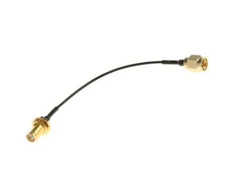 Kabel koncentryczny, RF, Czarny Wtyk SMA Gniazdo SMA 100mm, RS PRO Z zakończeniem