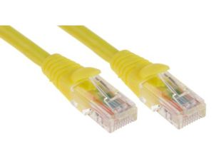 Kabel kat. 5e U/UTP Żółty 2m