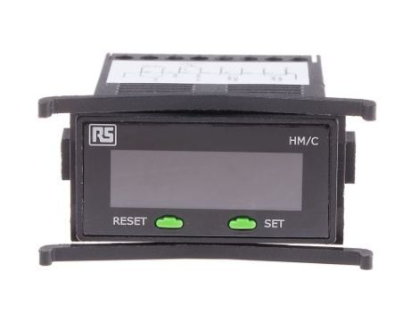 Licznik godzin, minut, sekund LCD 7-cyfrowy 85 → 265 V AC/DC RS PRO