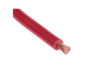 Jednożyłowy kabel sterowniczy CSA 2,5 mm, Maks. +70C 1000 V Czerwony, RS PRO