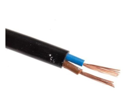Sieciowy kabel zasilający 2 Core Polichlorek winylu PVC Sheath Czarny 5.76mm od , 300 V
