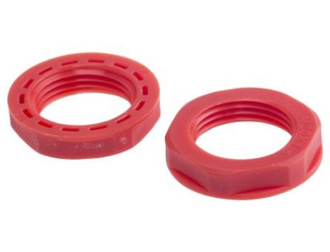 Nakrętka do dławnic kablowych, M20, IP68, kolor: Czerwony, materiał: Nylon 66, RS PRO