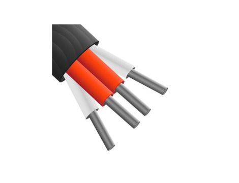 Przewód termoparowy Ekranowany, -75 → +260 C., dł. 10m, izolacja: PTFE, 7-żyłowy, RS PRO