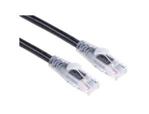 Kabel kategorii 6, Czarny, Wtyk RJ45/męski RJ45dł.: 10m, mat. koszulki: PVC