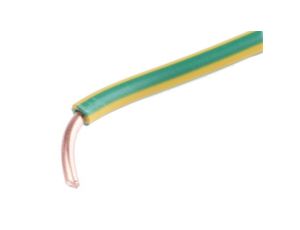 Jednożyłowy kabel sterowniczy CSA 2,5 mm, Maks. +70C 600 V Zielony/Żółty, RS PRO