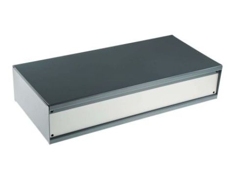Obudowa urządzeń elektronicznych, Aluminium, stal, Szary, 432 x 200 x 88mm, RS PRO