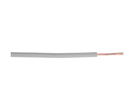 Przewód jednożyłowy linkowy, 1,5 mm, 16 AWG, PVC, 450/750 V, Szary, dł. 100m, RS PRO